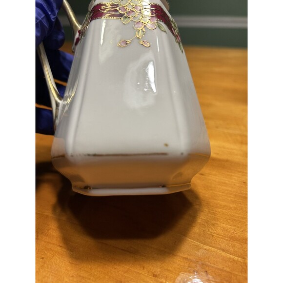 Nippon Hand Painted Gold Floral Porcelain Sugar Shaker Vintage 1911 - Picture 7 of 12